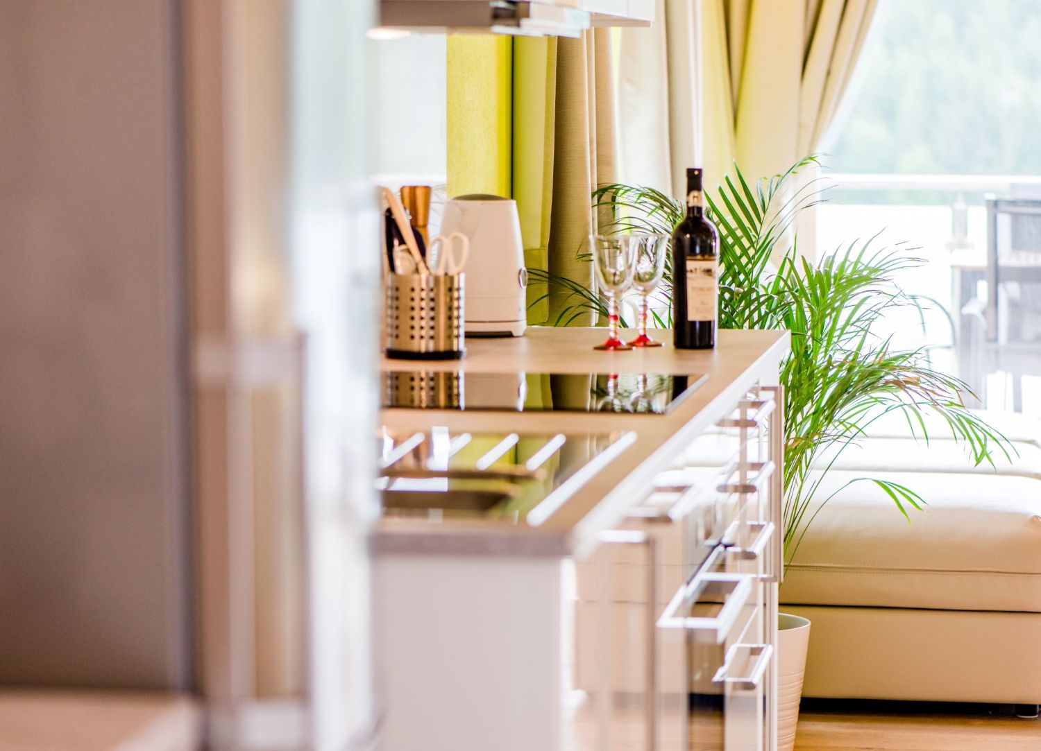 Ferienwohnung Mountain View Spital am Pyhrn Küche im Deluxe Bungalow Mountain View Wood.jpg