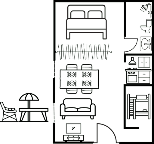 Small Home Floor Plan Whiteboard in Beige Sky Blue Light Brown Color Blocks Style-2.png