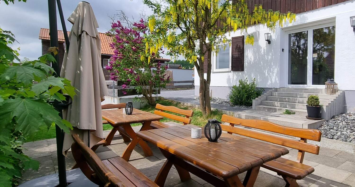 großer Esstisch aus Echtholz im Garten.jpg