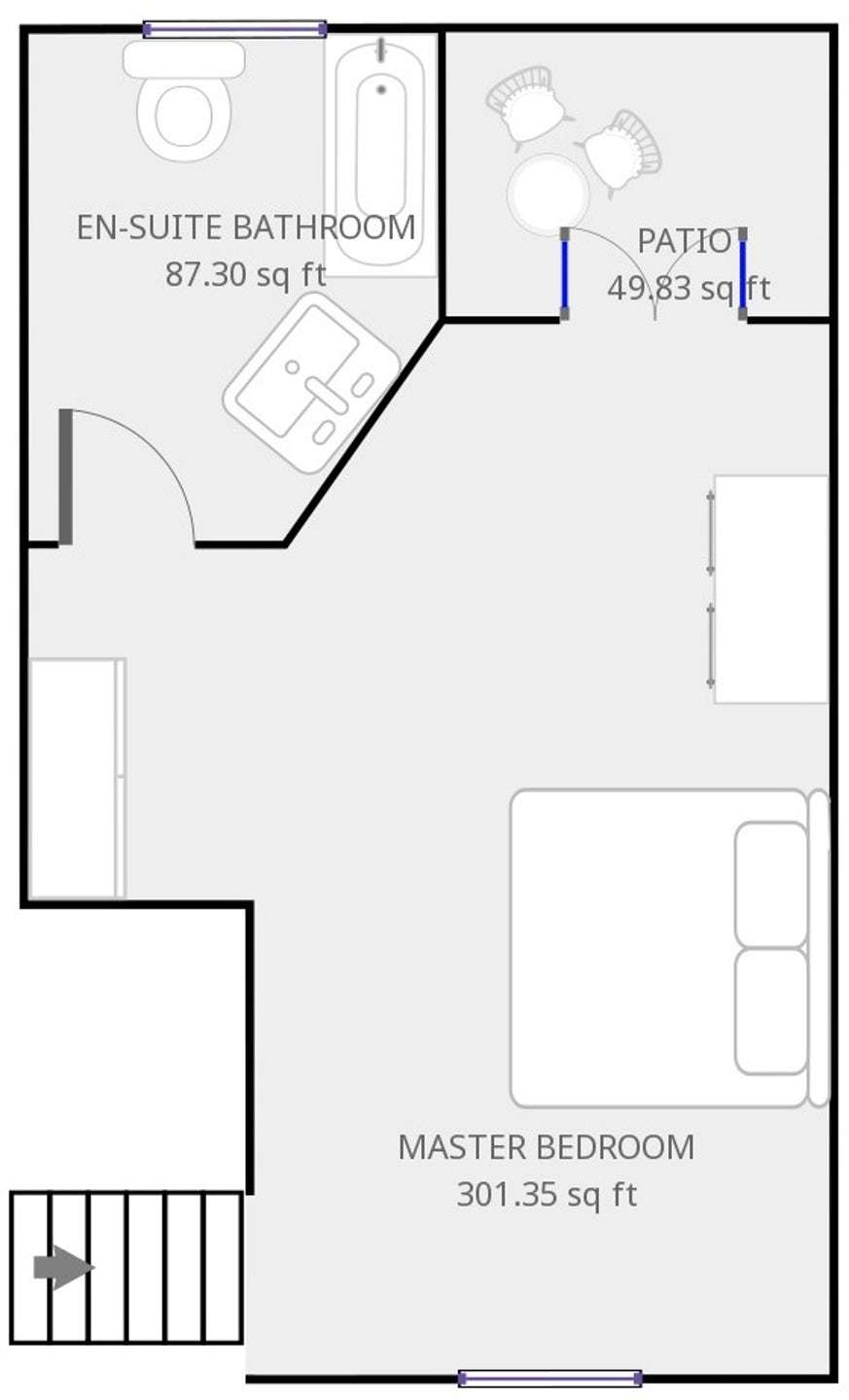 Level 3 (L3) Top floor Penthouse ensuite bathroom and patio.jpg