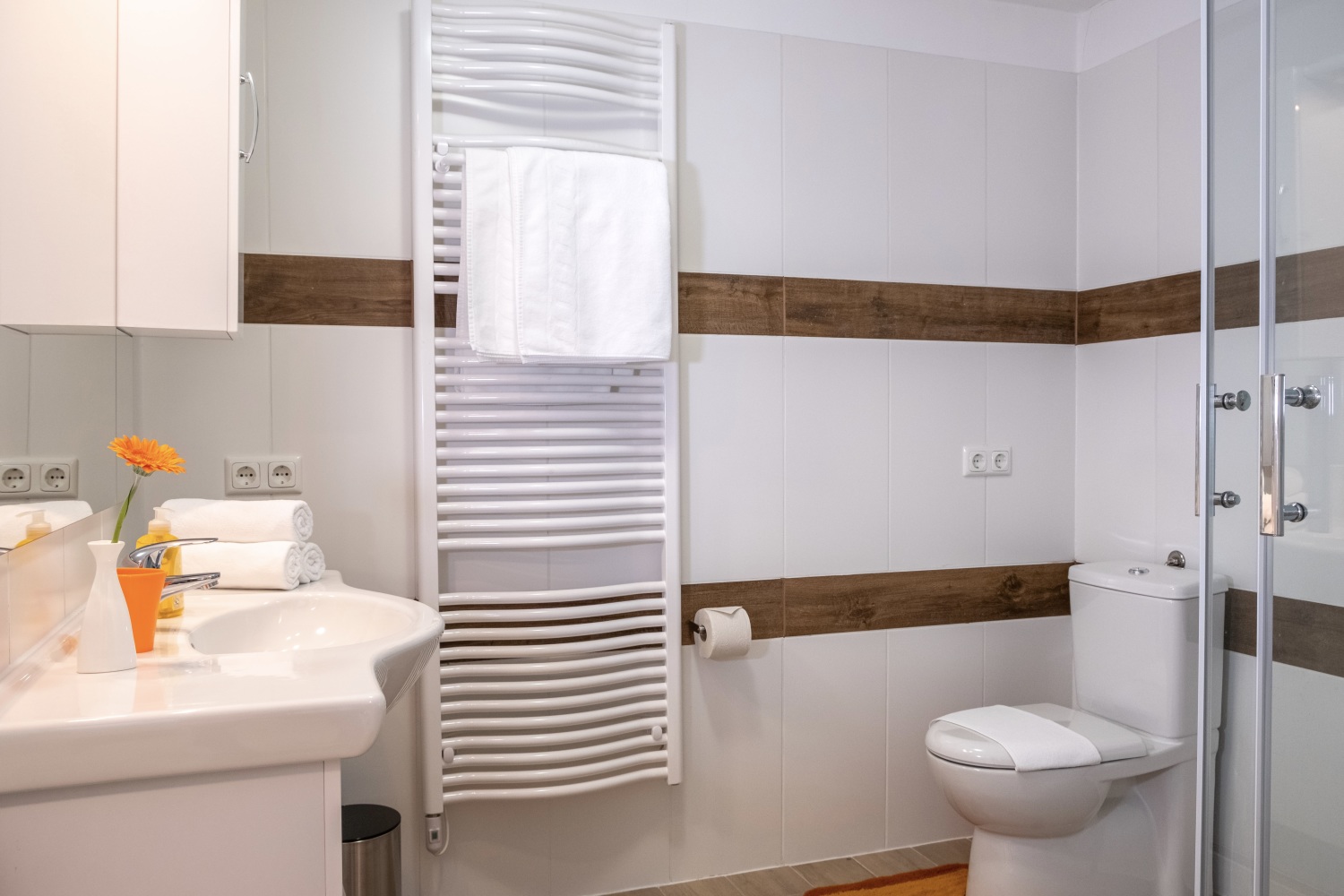 13 Bad Dusche Badezimmer Shower WC Bathroom Apartments Davydov Ferienwohnung Appartement Bad Hofgastein Gastein Salzburg.jpg