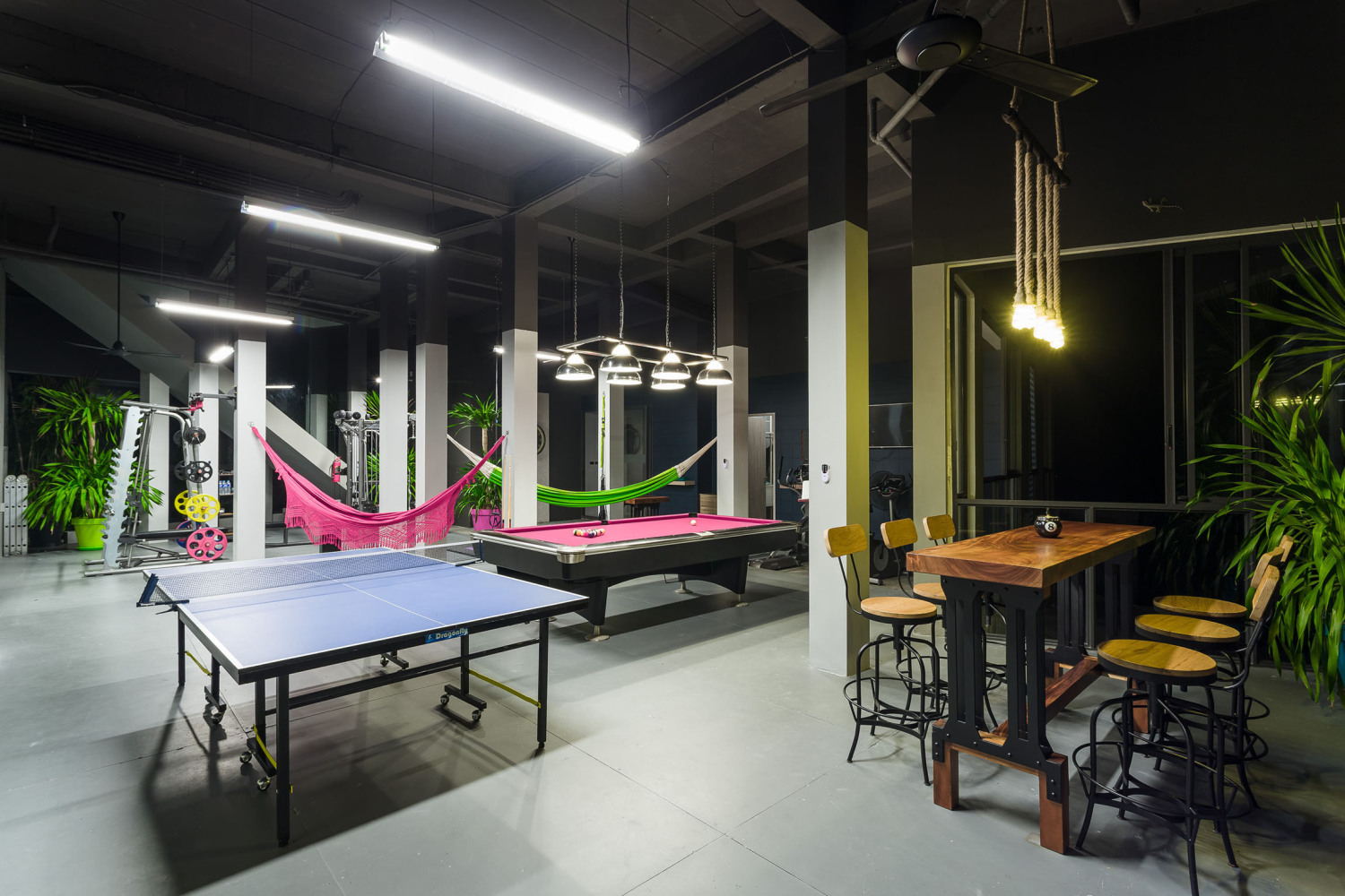 GL - 6 - Fitness & gaming lounge overview by night.jpg