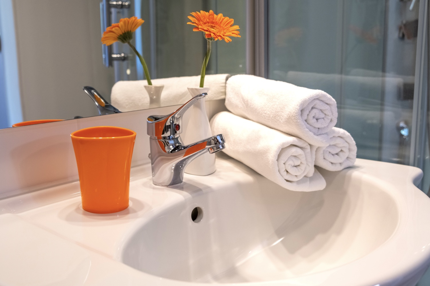 6 Bad Dusche Badezimmer Shower WC Bathroom Apartments Davydov Ferienwohnung Appartement Bad Hofgastein Gastein Salzburg.jpg