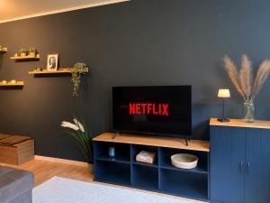 Gemütlicher Wohnbereich einer Naturkraft Ferienwohnung in Oberhof