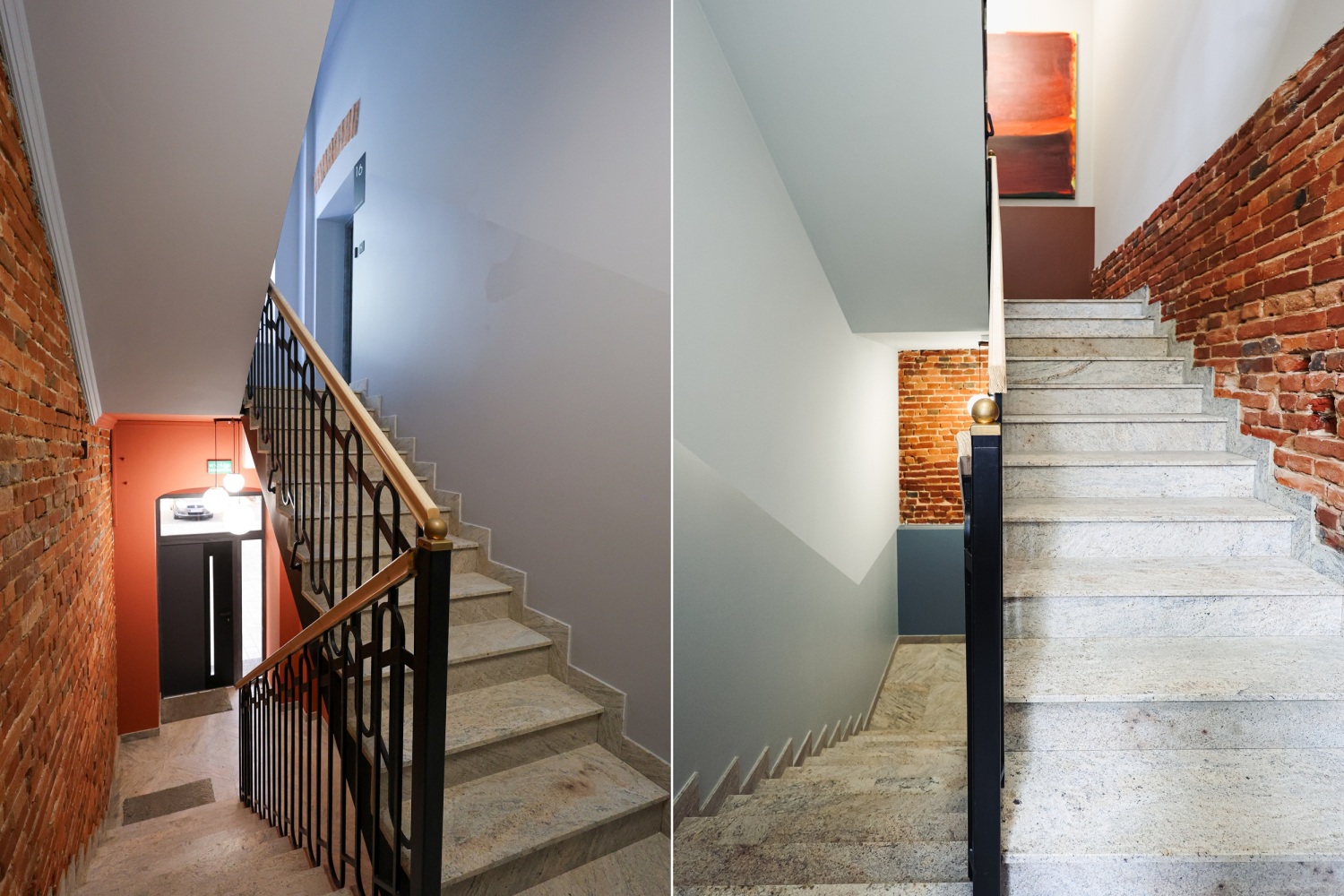 piękna klatka schodowa do mieszkania airbnb Łódź.jpg