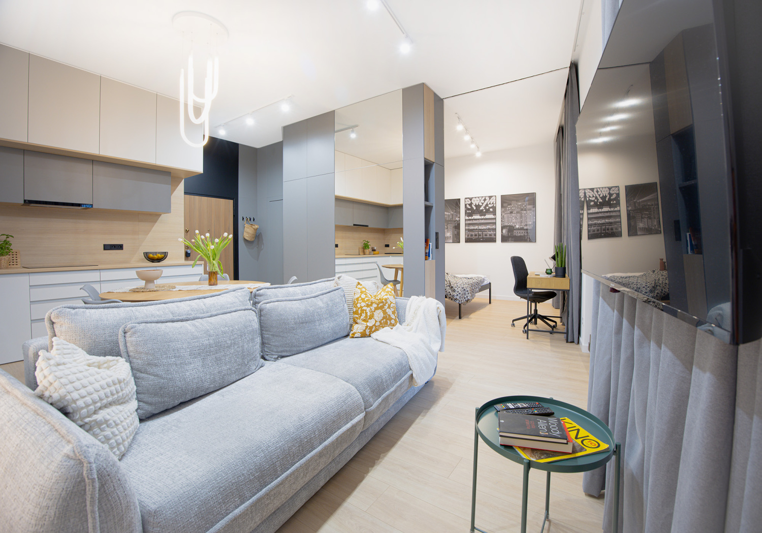 salon miejsce do spanie kanapa airbnb  Łódź.jpg