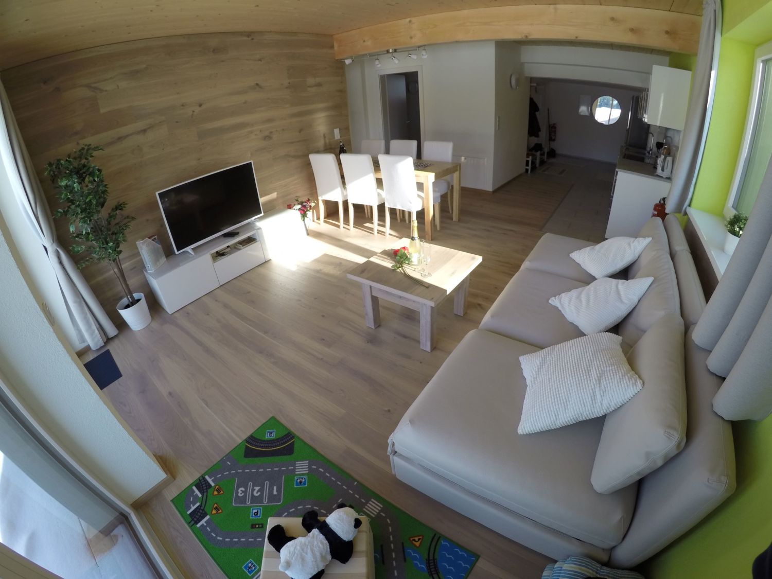 Apartment mieten Schigebiet Spital am Pyhrn Wurzeralm Mountain View Wood Wohnzimmer 2.JPG