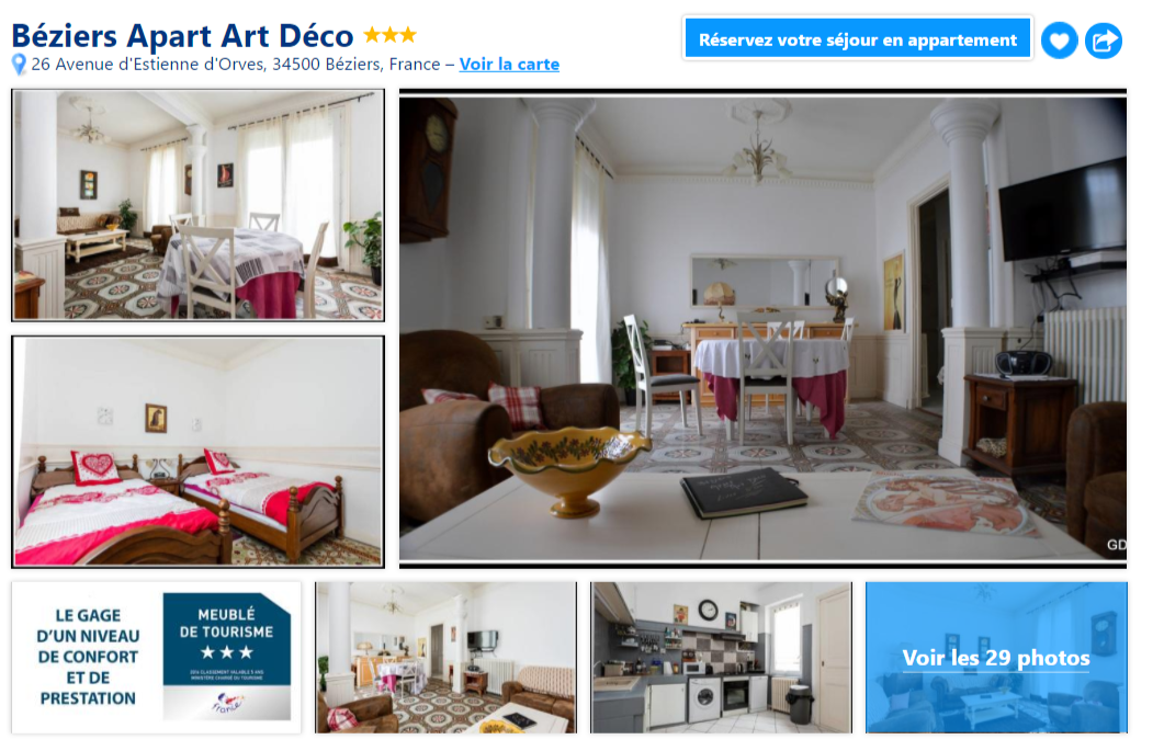 beziersapart Appartement Béziers Apart Art Déco  France Béziers    Booking.com (2).png