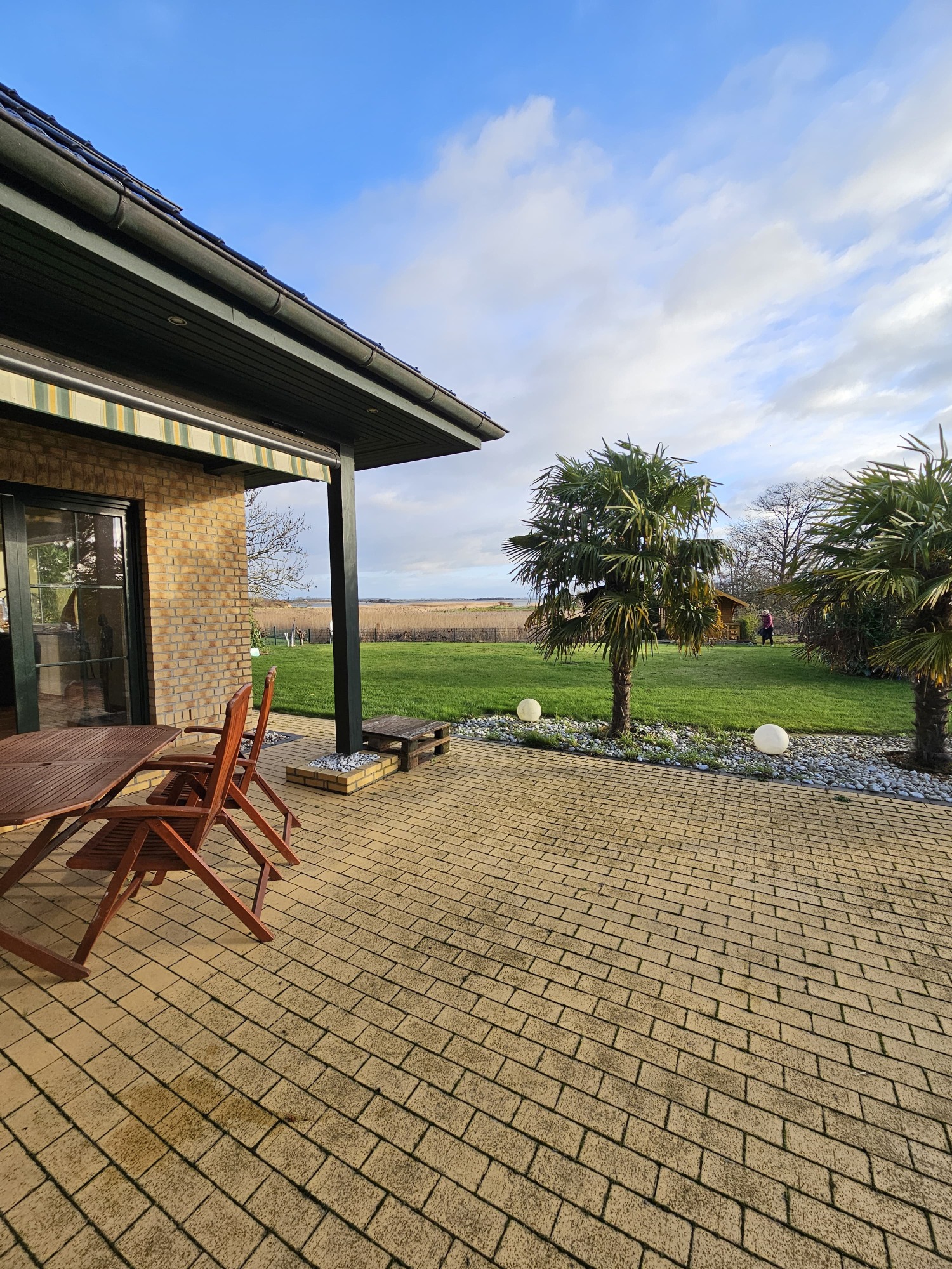 Garten und Terrasse des Ferienhauses Amadeus