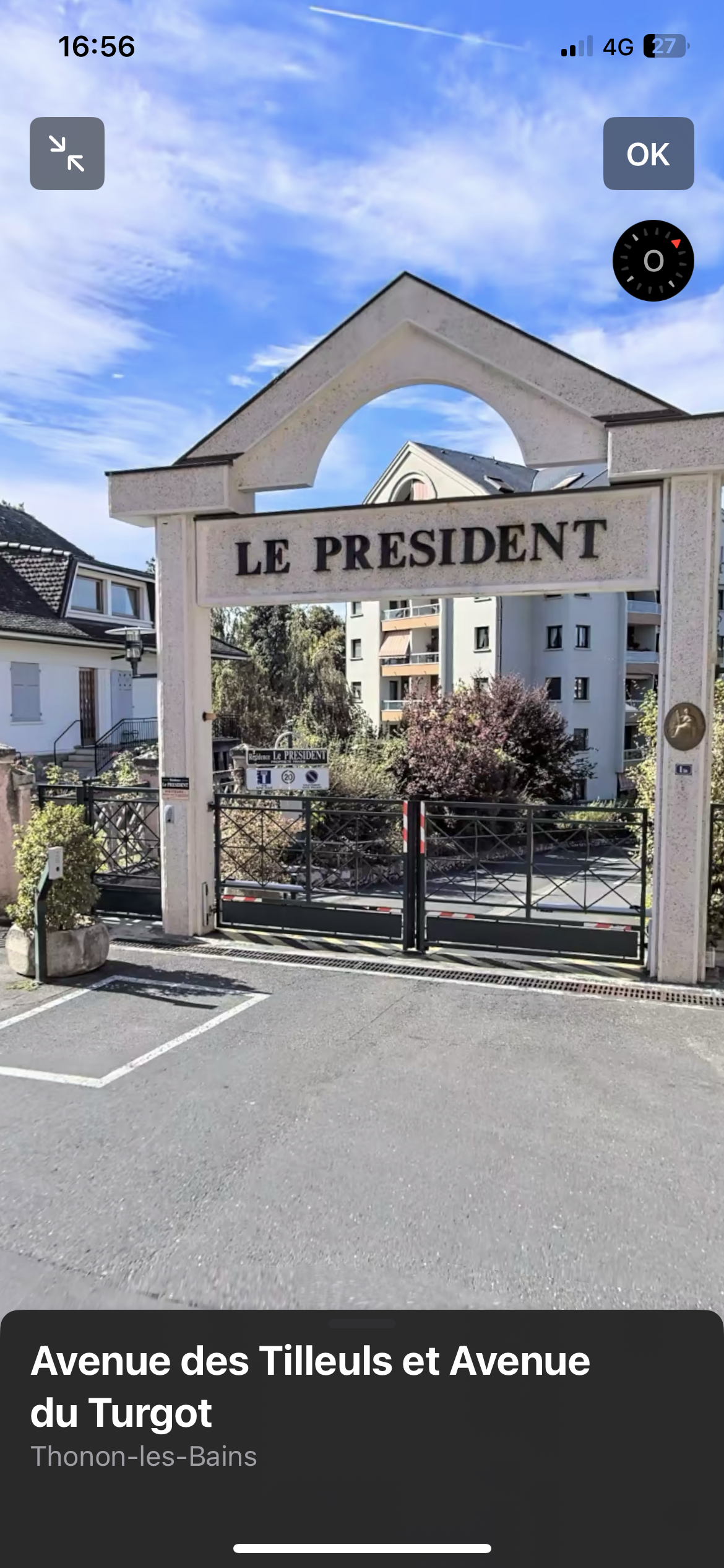 Accès au parking