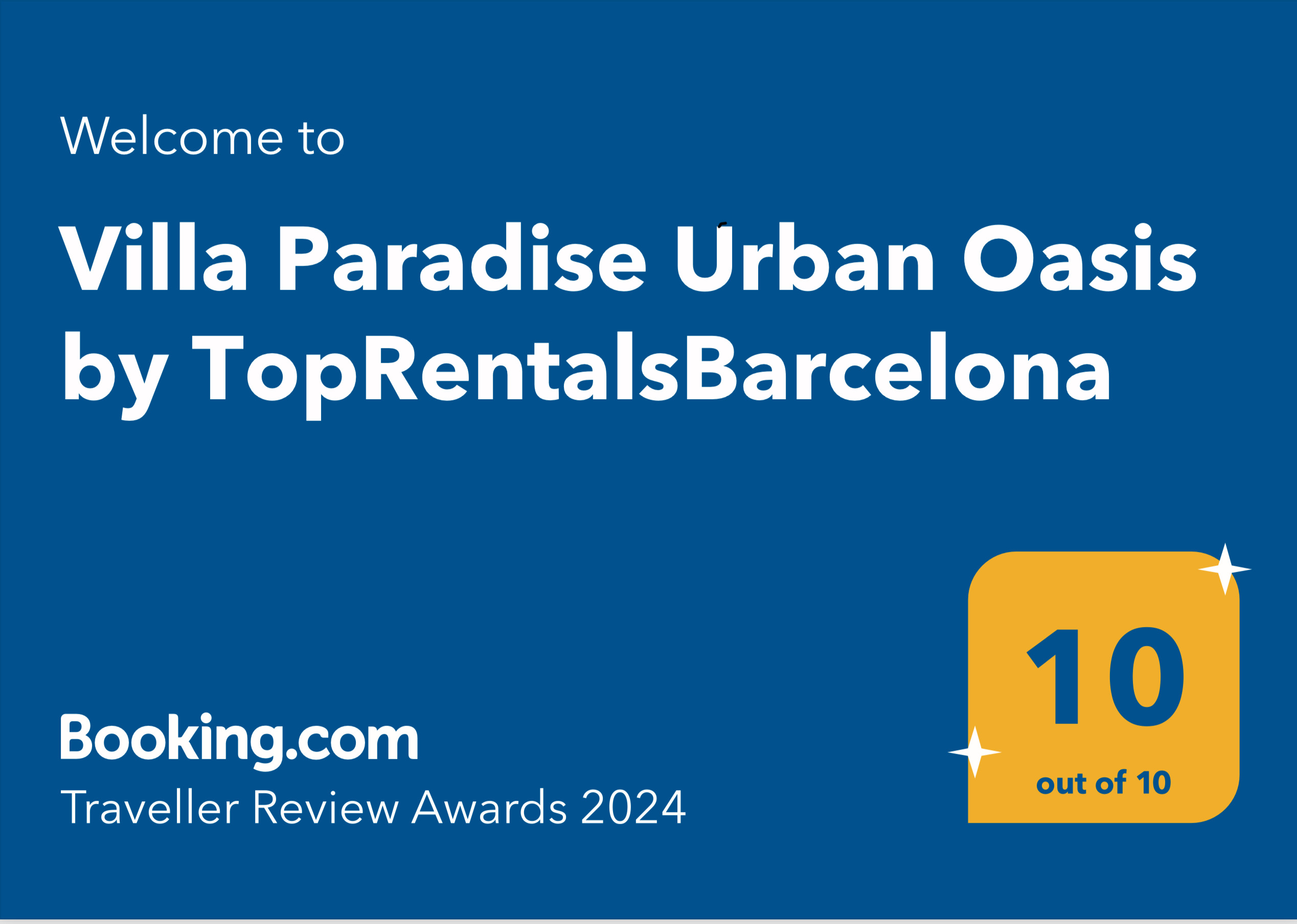 Vista exterior Villa Barcelona con jardín